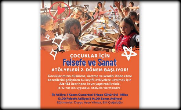 Çocuklar İçin Felsefe ve Sanat Atölyeleri 2. Dönem Başlıyor!